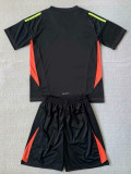 24/25  Argentina Black Goalkeeper Kids Soccer Jersey
