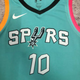 22/23 SA Spurs SOCHAN #10 Blue City Edition Top Quality Hot Pressing NBA Jersey