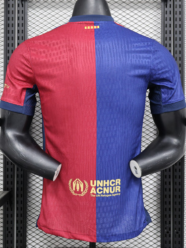 24/25 BAR Home Player Version Soccer Jersey(大胸花）