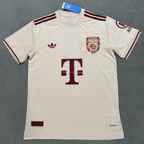 24/25 Bayern Apricot 125th Anniversary Edition  Fans Soccer Jersey