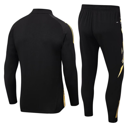 24/25 RMA Black Half Pull Kids Tracksuit  (半拉链、童装)