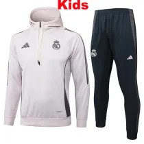 24/25 RMA Light Pink Kids Hooded  Tracksuit #E963加绒童装