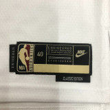 22/23 LAKERS JAMES #6 White Top Quality Hot Pressing NBA Jersey (Retro Logo)