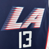 2018/2019 Clippers GEORGE #13 Dark Blue City Edition Top Quality Hot Pressing NBA Jersey