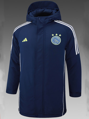 24/25 Ajax Royal Blue Hooded Cotton Coat 连帽棉衣