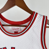 84/85  BULLS Rookie White # 23 Jordan Heat Pressed Retro NBA Jersey