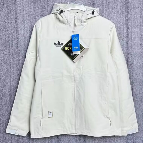 24/25 New AD White Hooded Windbreaker(Y17冲锋衣)