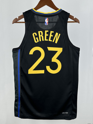 24/25 WARRIORS GREEN # 23 Black Flying Man Top Quality Hot Pressing NBA Jersey