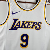 22/23 LAKERS BROWNIES # 9 White Top Quality Hot Pressing NBA Jersey(圆领)