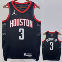 23/24 Rockets PORTER JR. #3 Black Top Quality Hot Pressing NBA Jersey (Trapeze Edition)飞人版 23/24 Rockets PORTER JR. #3 Black Top Quality Hot Pressing NBA Jersey (Trapeze Edition)飞人版
