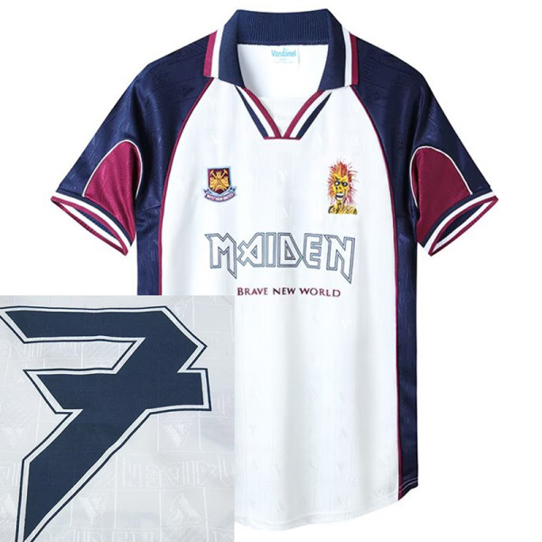 1999 West Ham Away #7 Retro Soccer Jersey (西汉姆客场带7号)