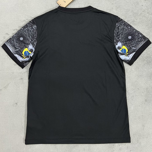 2024 Brazil Christ statue black Fans Soccer Jersey