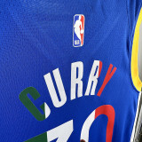 WARRIORS MEXICO #30 Blue Edition Top Quality Hot Pressing NBA Jersey (V领）