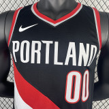 22/23 Trail Blazers HENDERSON #00 Black Top Quality Hot Pressing NBA Jersey
