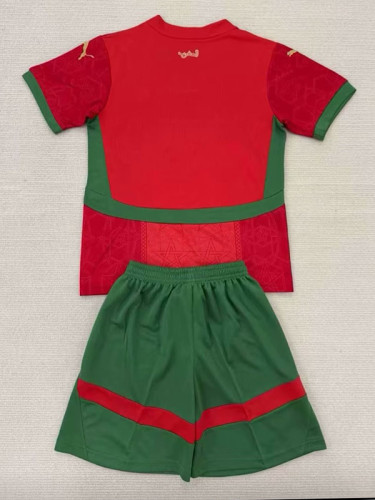 24/25 Morocco Home Kids Soccer Jersey