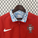 2024 Portugal Red & Grey  Double Sided Windbreaker (双面风衣)
