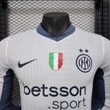 24/25  INT Away Player Version  Long Sleeve Soccer Jersey(长袖)