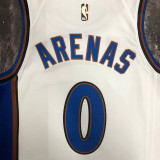 22/23 Wizards ARENAS #0 White Top Quality Hot Pressing NBA Jersey (Retro Logo)
