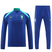 24/25 Brazil Blue Half Pull Tracksuit (半拉链) 24/25 Brazil Blue Half Pull Tracksuit (半拉链)