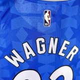 23 /24 Magic WAGNER #22 Dark Blue Top Quality Hot Pressing NBA Jersey (Retro Logo)(V领)