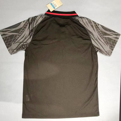 24/25  LIV Black Sleeve Flower Polo Shirt