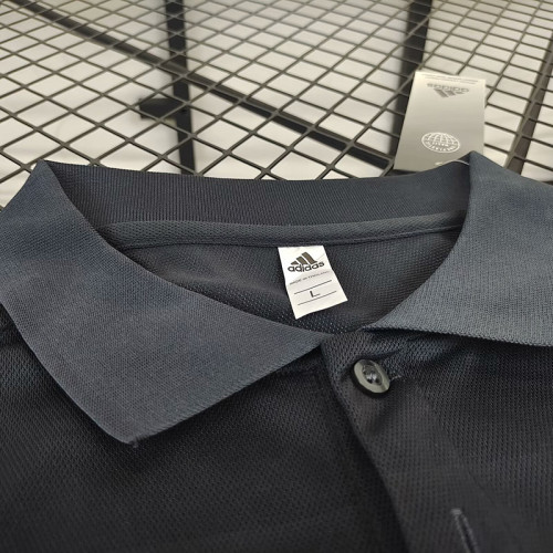 24/25  Man Utd Grey Black Polo Shirt
