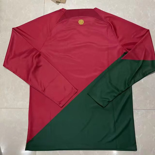22/23 Portugal Home World Cup Long Sleeve Soccer Jersey (长袖)
