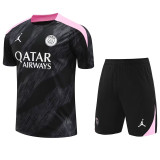 24/25 PSG Black FlashTraining Short Suit(粉肩)
