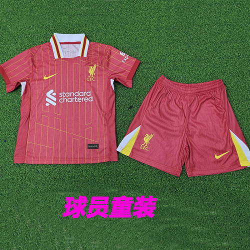 24/25 LIV Home Kids Player Version Soccer Jersey (球员童装）
