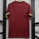 25/26 Mexico Maroon Gold Cup (Embroidery Seal) Fans Soccer Jersey枣红刺绣章