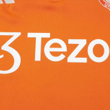24/25 Man Utd Orange  Half Pull Tracksuit  (橙色、半拉链)