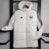 23/24 ARS White Hooded Cotton Coat Black Edge (黑色边) 棉衣