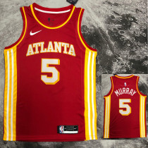 HAWKS MURRAY #5 Red Top Quality Hot Pressing NBA Jersey HAWKS MURRAY #5 Red Top Quality Hot Pressing NBA Jersey