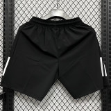 2025 DF2062 AD Black Casual shorts (黑、裤侧带两白杠）