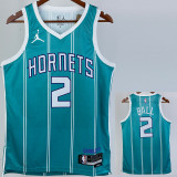 22/23 HORNETS BALL #2 Green Away Top Quality Hot Pressing NBA Jersey