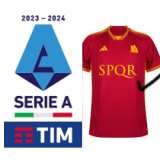 23/24 Roma Home Fans Soccer Jersey (Print SPQR)