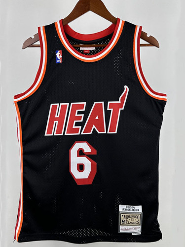 13/14  HEAT  JAMES # 6 Top Quality Hot Pressing Retro NBA Jersey