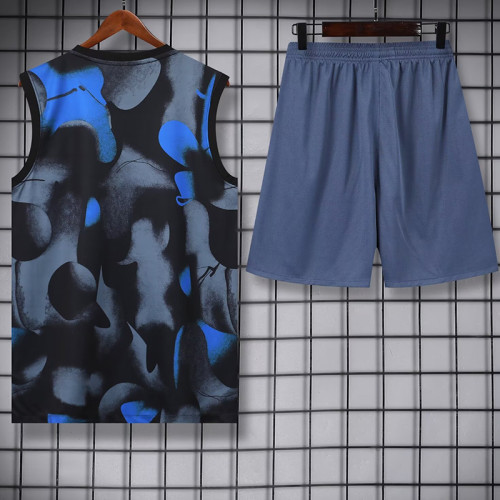 24/25 INT Grey Black Tank top and shorts suit