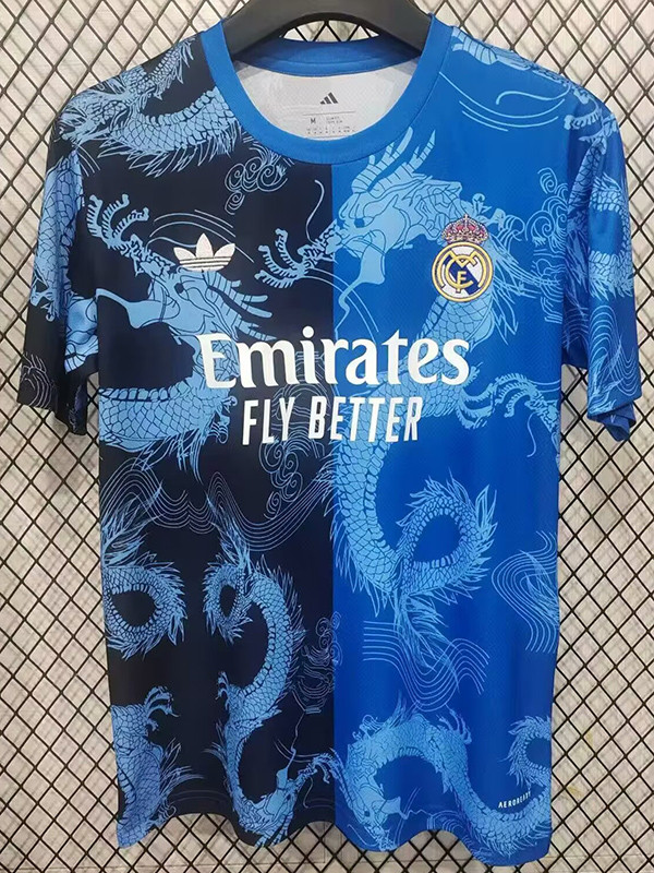 25/26 RMA Blue Black Dragon  Fans Training Shirts