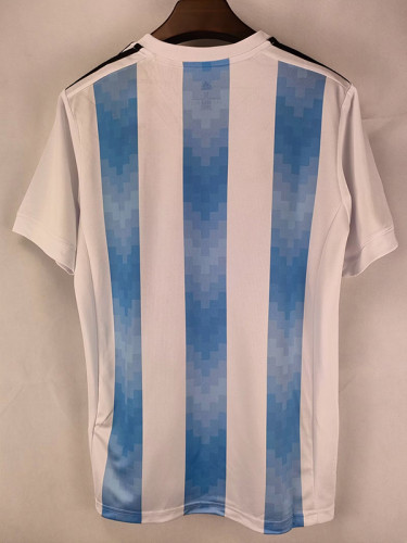 2018 Argentina Home Retro Retro Soccer Jersey(两星）