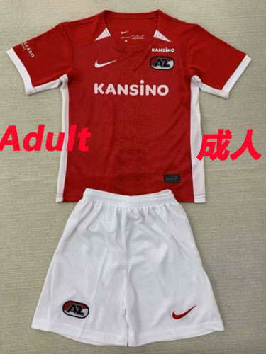 24/25 AZ Alkmaar  Home Suit Fans Soccer Jersey(成人）