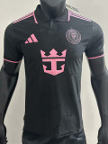 25/26 Inter Miami Black Player Version  Polo Shirts
