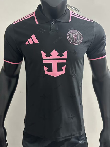 25/26 Inter Miami Black Player Version  Polo Shirts