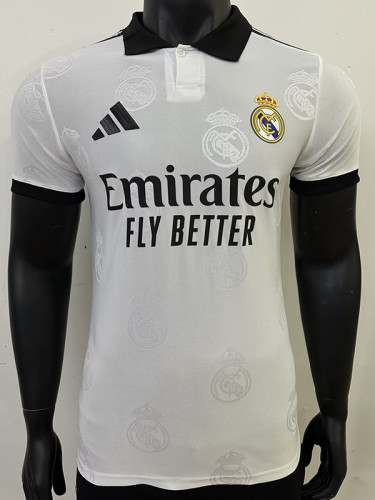 25/26 RMA White Team Logo Special Edition Player Version Soccer Jersey