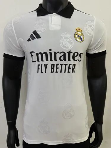 25/26 RMA White Team Logo Special Edition Player Version Soccer Jersey
