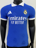 25/26 RMA  Team Logo Special Edition Blue Player Version Soccer Jersey