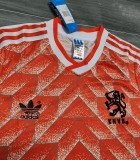 1988  Netherlands Home European Cup Retro Soccer Jersey(88荷兰主场正确颜色）