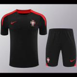 24/25 Portugal  Black Training Short Suit