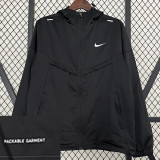 2024 New NK Black Windbreaker（连帽、背下小字）
