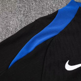 24/25 France Black Half Pull Tracksuit (半拉链)